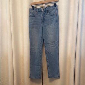 Madewell Blue Straight Leg Jeans
